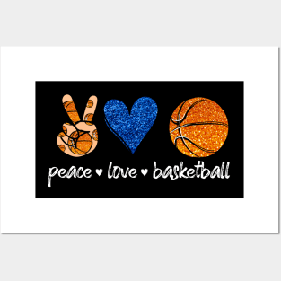 Peace Love Basketball Posters and Art